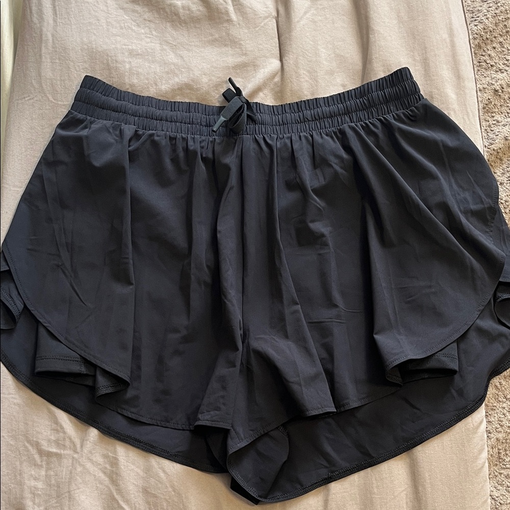 all in motion Black Layered Athletic Shorts with Drawstring